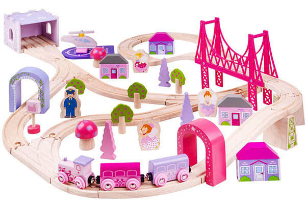 Bigjigs Prinsessen treinset 75 dlg | Houtentreinshop.nl Bigjigs Prinsessen treinset 75 dlg | Houtentreinshop.nl