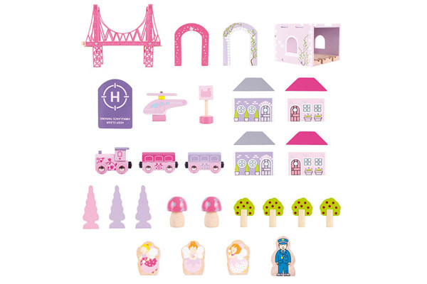 Bigjigs Prinsessen treinset 75 dlg | Houtentreinshop.nl Bigjigs Prinsessen treinset 75 dlg | Houtentreinshop.nl