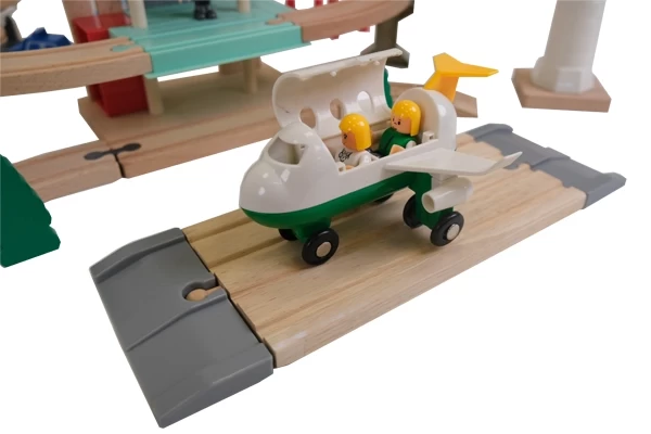 Landingsbaan met vliegtuig