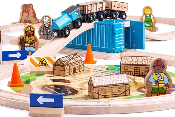 Inclusief huizen, verkeersborden en bouwvakkers