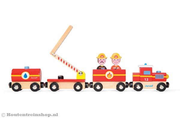 Met uitklapbare brandweer ladder.