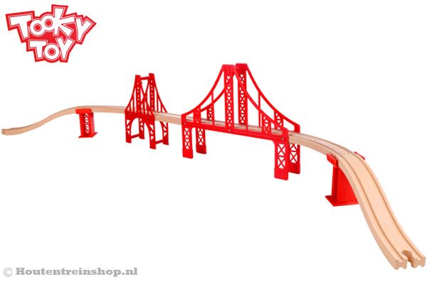 Dubbel hangbrug van Tooky Toy.