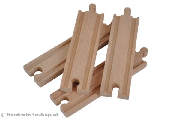 Woodtoys rechte rails.