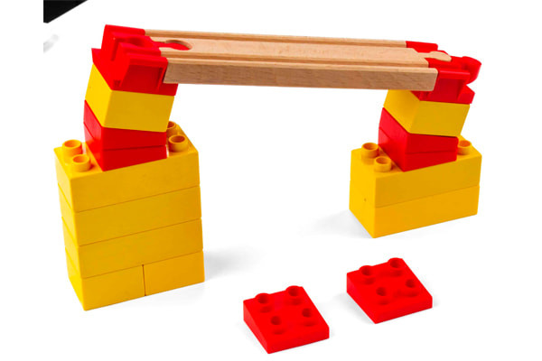 Bouw een treinbaan met een helling