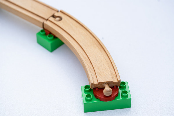 1x anker voor gebogen rails