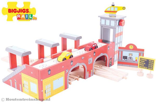 Centraal station uitbreidingsset van Bigjigs.