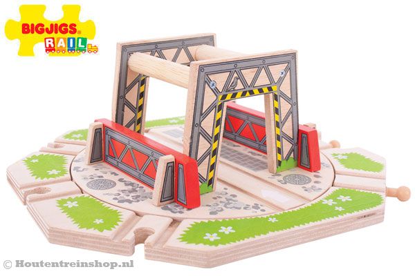 Industrieel draaiplateau van Bigjigs.