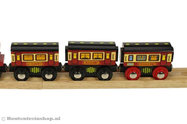 Met de wagons First Class, Buffet Car en Sleeper car.