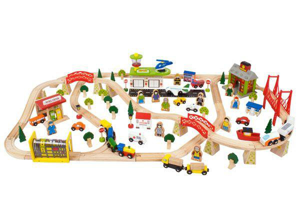 Treinset transport 125-delig.