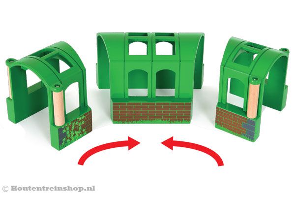 Of zet de delen net even anders zodat je een bochtje krijgt.