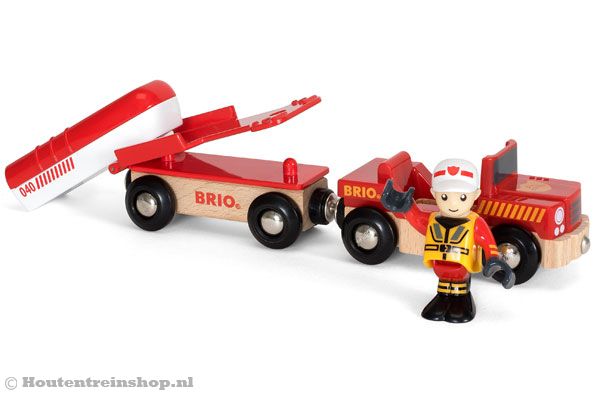  Reddingstrein met boot van het merk Brio