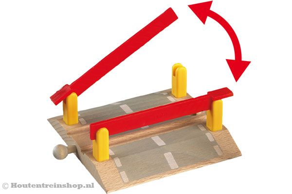 De slagbomen kun je zelf handmatig bedienen.