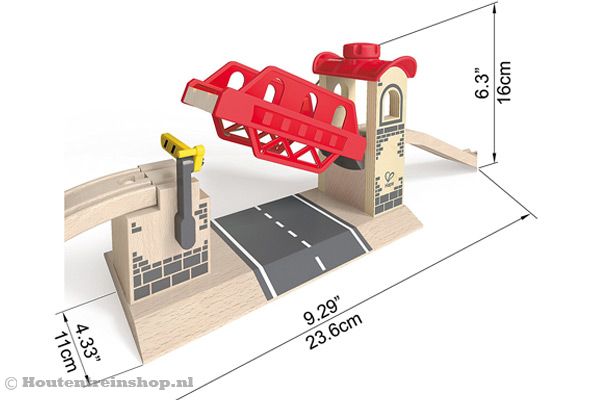 De afmetingen van de Hefbrug.