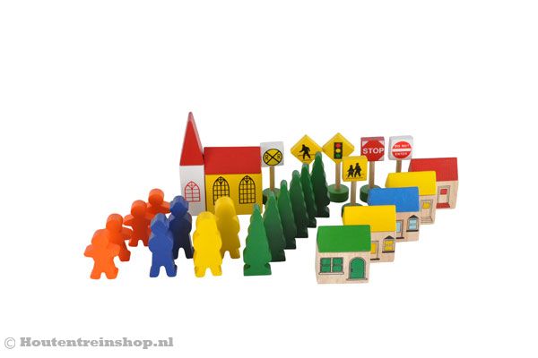 Volop gekleurde accessoires.