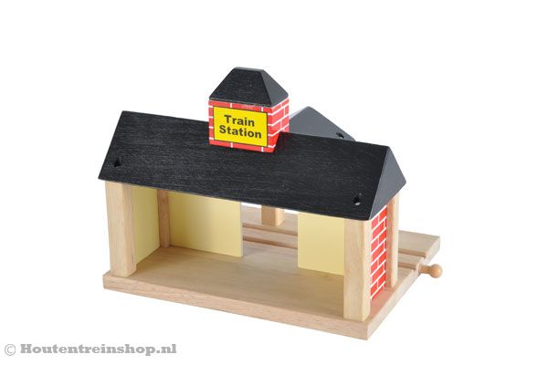 Achterkant van het station.