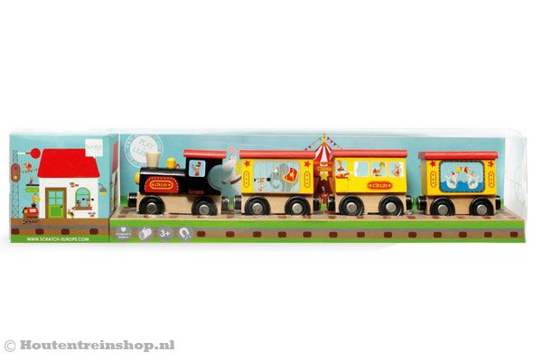 Circus trein in verpakking.